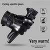 Men's Winter Leather Touchscreen Cycling Gloves - Thick, Windproof, and Warm