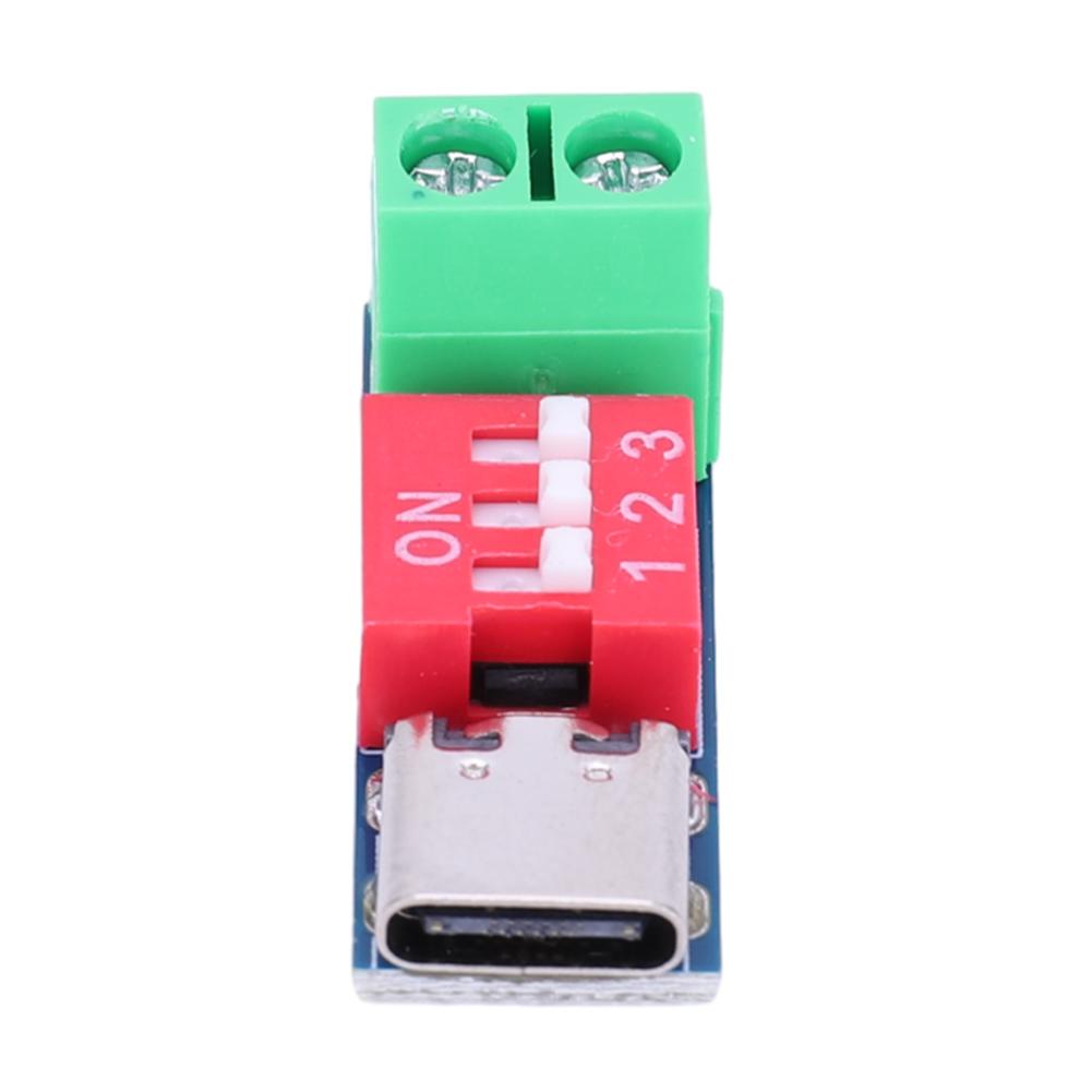 PD Fast Charging Test Board Type-C PD Trigger Board Module PD/QC Decoy Board 5-20V High Speed Charger Power Delivery Boost DIY