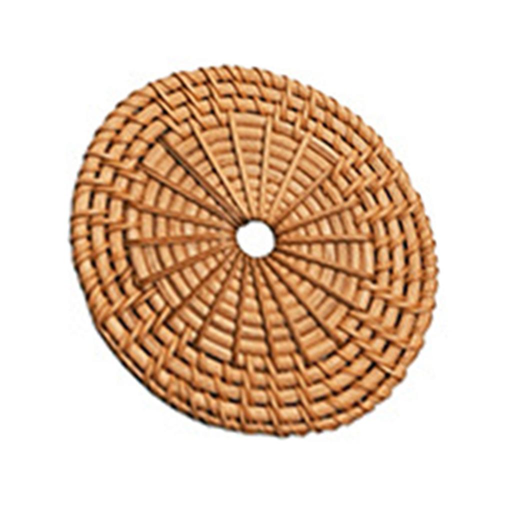 Artisanal Rattan Wall Ornament,Hand Woven Rattan Basket for Contemporary Wall Decoration