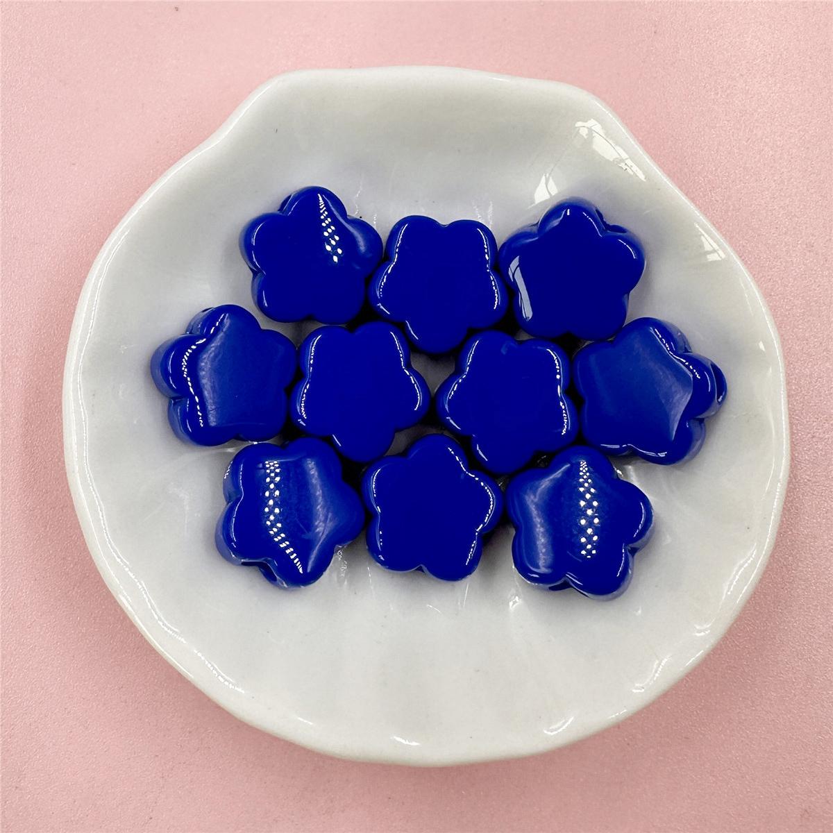 

Браслет-ожерелье 14,5 мм, цепочка для мобильного телефона, изготовление цветов, сделай сам, сплошной цвет, свободные бусины, серьги, акриловые материалы, ювелирные аксессуары, 10 шт. синий