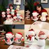Adorable Plush Snowman Doll For Bedroom Decor Soft Stuffed Toy For Kids Christmas Gift