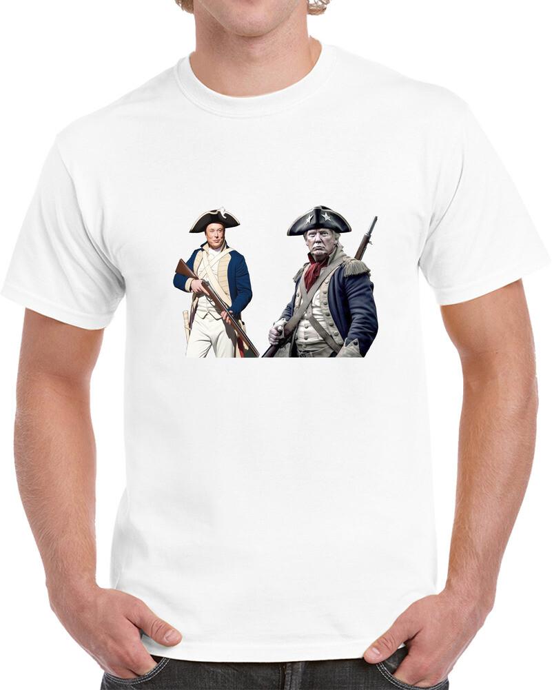 President Donald Trump Elon Musk Tee Doge Patriots New Unisex Maga 2024 T Shirt S