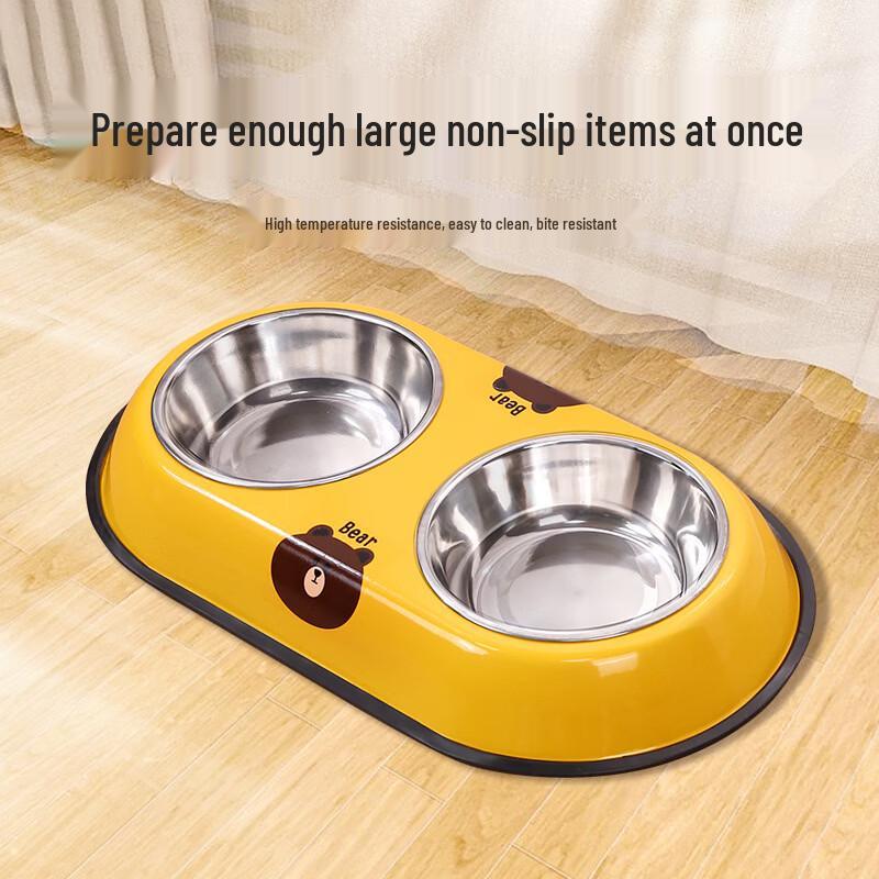 Anti-Spill Stainless Steel Pet Bowl