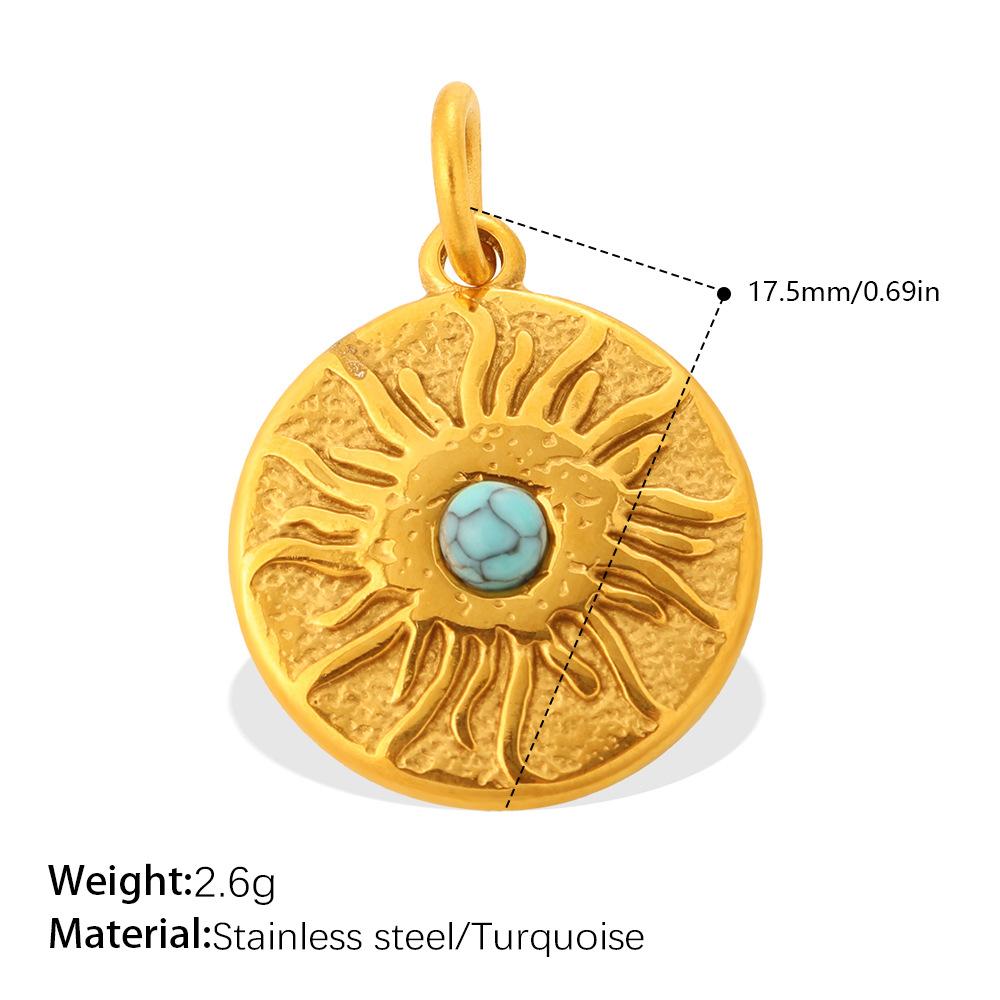 Fashion Personality Sun Moon Stars Sun Love Diy Bracelet Necklace Pendant Stainless Steel Accessories