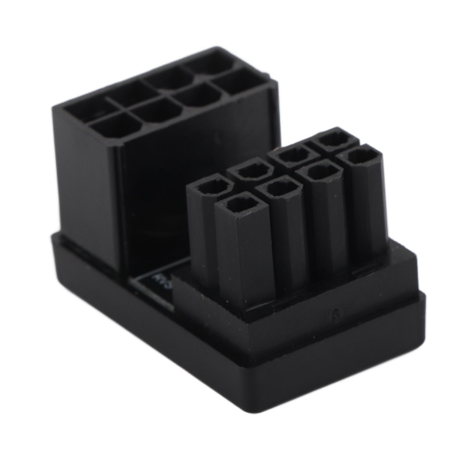 

8-контактный адаптер питания GPU PCIE с U-образным поворотом на 180 градусов, тип STD8B, разъем для видеокарты, плата адаптера питания для настольного ПК чёрный