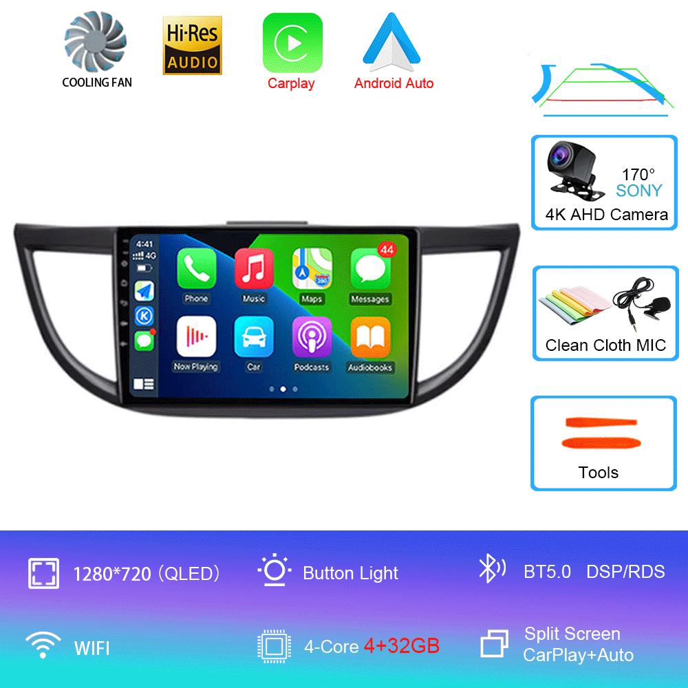 Car Radio Android 14 WIFI Navigation For Honda CRV CR-V 2011 2012 2013 2014 2015 2016 Multimedia Player Wireless Carplay Stereo