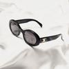 Ochelari de soare ovali negri Triomphe CL40194U-01A