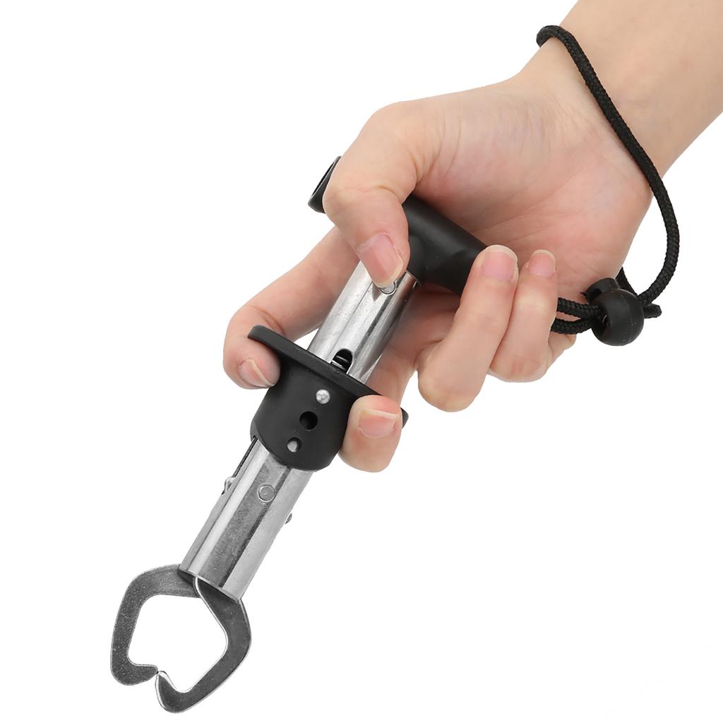 Stainless Steel Fishing Clamp Fish Grip Control Tackle Equipment Accessory with Weigh Ruler Anti