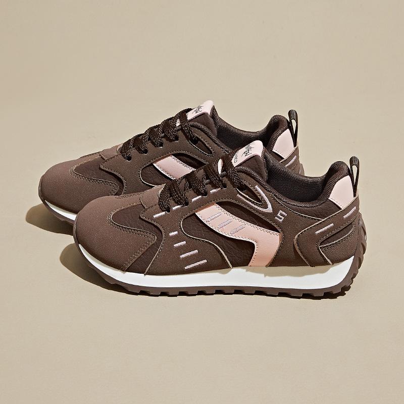 Casual Dad Sneakers for Women Comfortable Chunky Platform Running Shoes Non-Slip Lace-Up Breathable Walking Shoes Women's Workout Tennis Sneakers