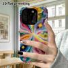 Phone Case: 2D flat design suitable for iPhone 18 17 16 15 14 13 Pro film protective case, couple style, swirl galaxy, Christmas and Halloween holiday