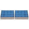 24pcs NoSlip Cue Tip Chalk Billiard Pool Cue Dry Chalk Accessory Cue Stick Chalks(Blue )