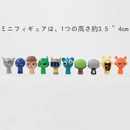 Set of 48 Super Mini Figures (Approx. 3.5cm Tall) Singing Monster Toy Accessories (For Children 5 and Up) Gifts (48 Sets) [Parallel Import]