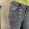 Fashion Hollow Splicing Love Heart Waist Chains for Women Hiphop Cool Waist Belts Double Layer Heart Trouser Chain Jewelry Gifts