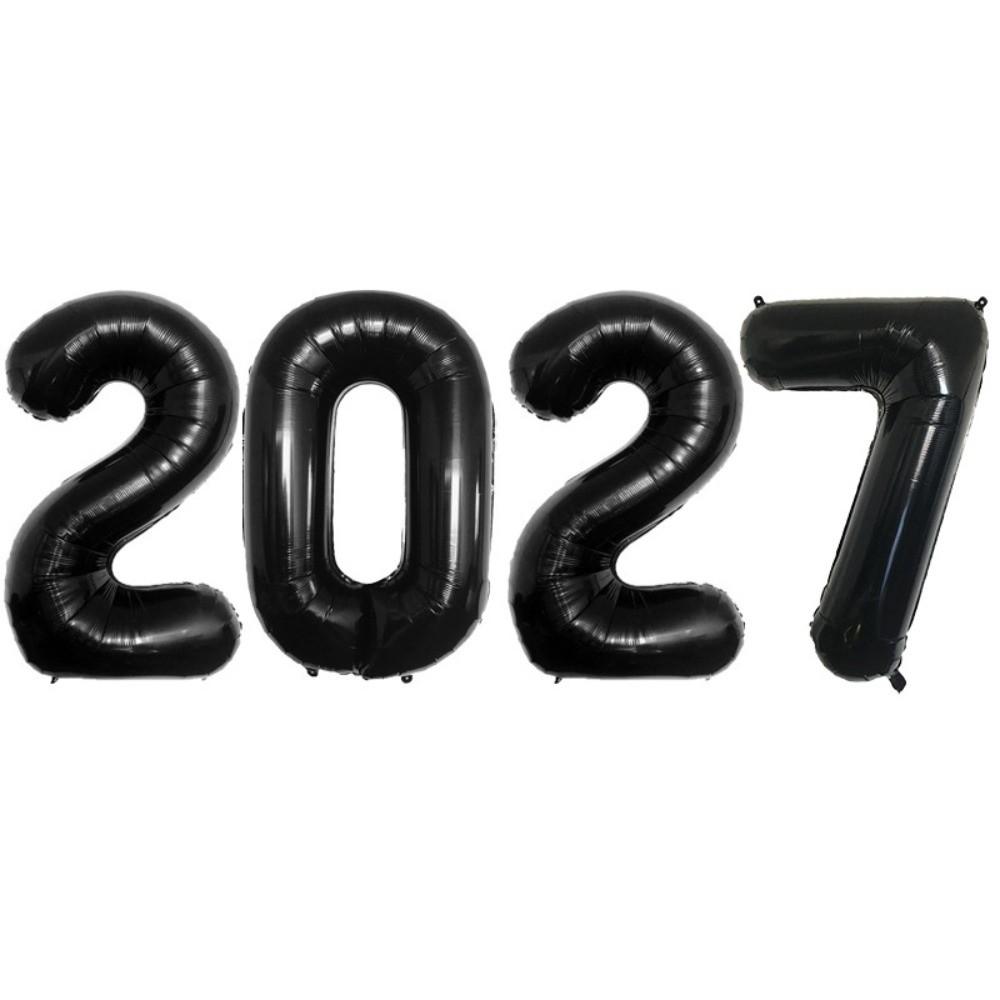 Large Size 2027 Number Foil Balloons Photo Props Home Decor Balloons Number Balloons Party Decor