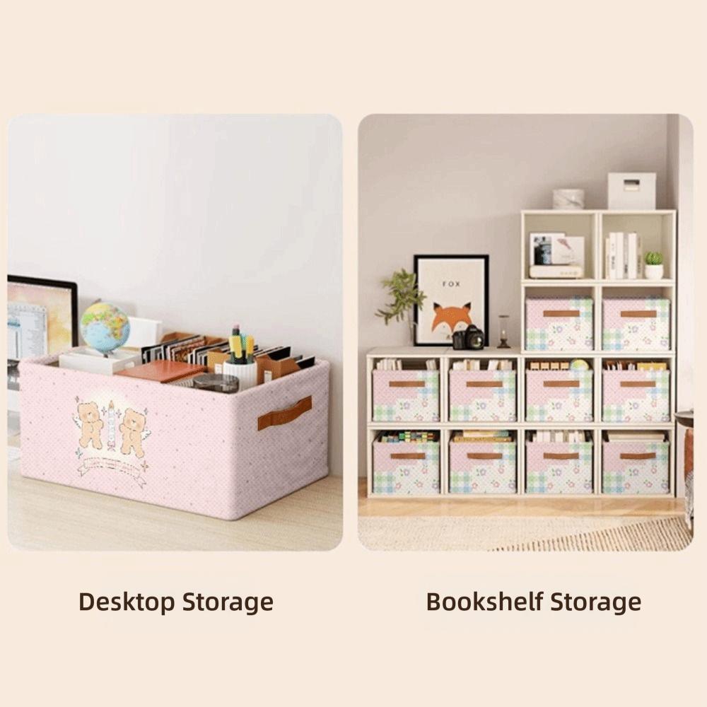 Cute Cartoon Printed Clothes Storage Box Portable Foldable Closet Organizer Bag Multi-function Wardrobe Organizer Household
