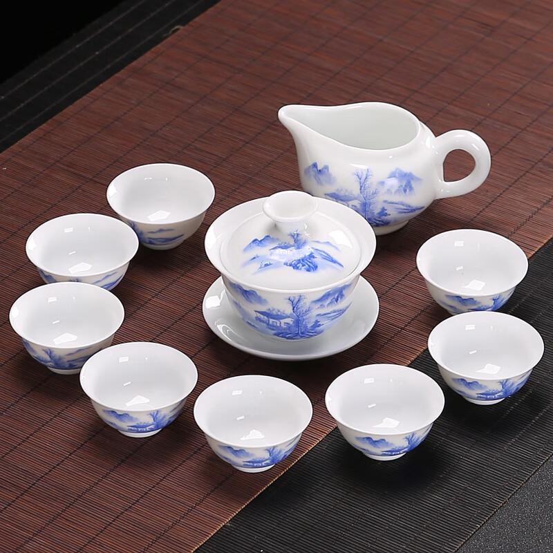 White Ceramic Kung Fu Tea Set