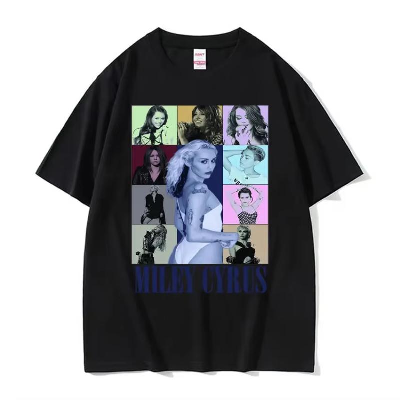 Y2K T-Shirt Streetwear Sommer Hannah Montana Logo T-Shirt Unisex Damen Lässig Kurzarm T-Shirt Unisex Mode Ästhetik Trend