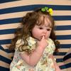 3D Paint Skin With Vein Silicone Reborn Baby Doll Toy For Girl 60 CM Long Hair Princess Toddler Art Bebe Birthday Gift