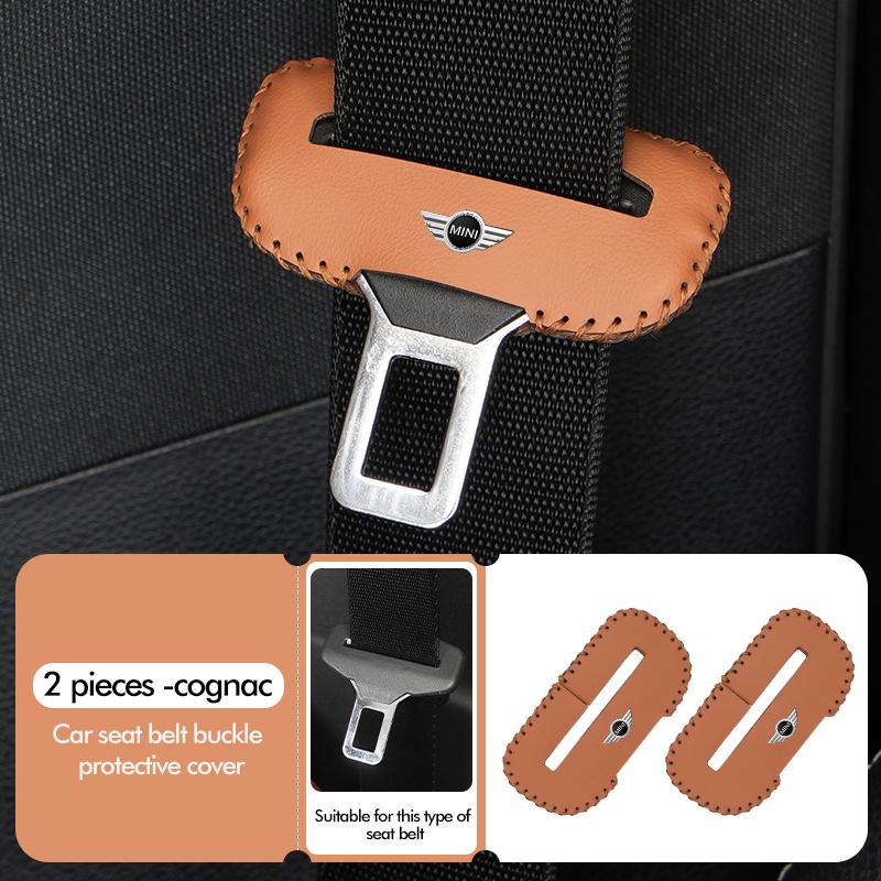 Universal Car Seat Belt Clip Anti-Scratch Buckle Protector Cover For MINI Cooper JCW WORKS R55 R56 F55 F56 R57 R58 R59 R60 R50 btrme66
