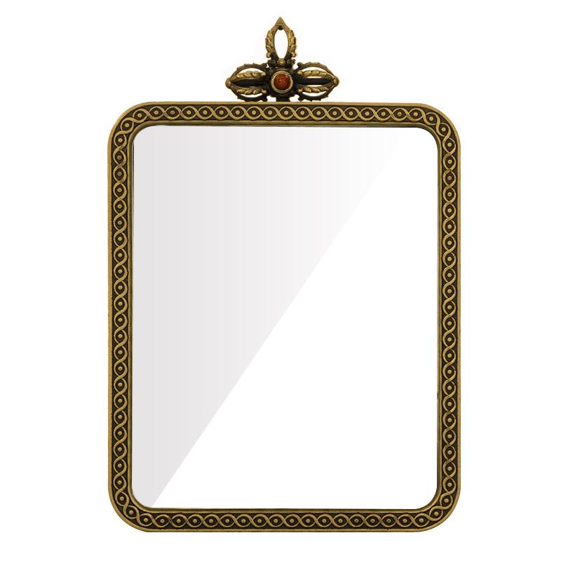 Authentic Brass Double-Sided Glass Thangka Box Pendant