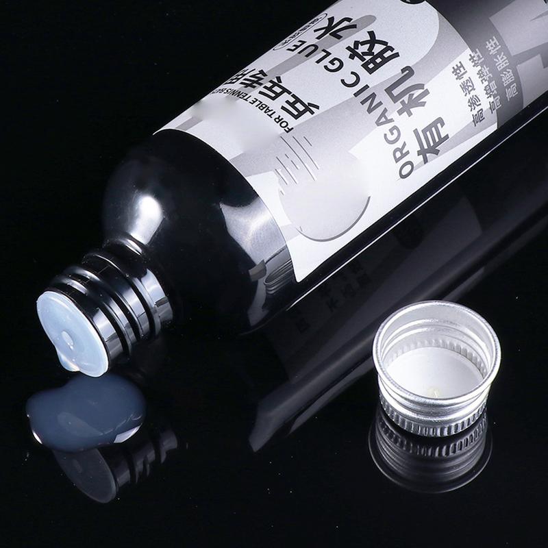 100ML Professional Table Tennis Rubber Glue Ping Pong Racket Speed Glue with Brush Rubber Adhesive & Cleaner for School Office