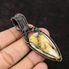 Plume Agate Copper Wire Wrapped Pendant Moonstone Copper Jewelry Handmade Gemstone Pendant Moonstone Pendant Designer Jewelry Gift For Mom