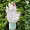 Solid Color Sports Gloves Comfortable Fitting Multi-function Widely Use Open Finger Fishing Tea Picking Gloves