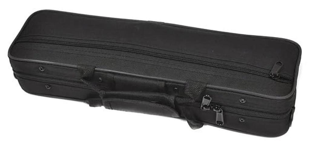 PLAYTECH Flute with Covered Keys, Nickel Silver, Silver-Plated Finish, with Case