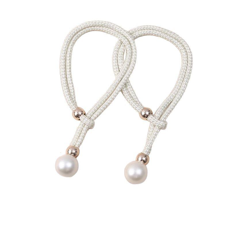Pair of Luxury Sheer Curtain Tieback Buckles - Elegant Rope and Trim Accessories for Decoration