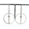 Valkyrie Gothic Sword & Dagger Earrings: Medieval Viking Mystery Jewelry