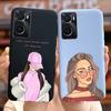 For Oppo A76 Case CPH2375 Fashion Cartoon Girls Cover For Oppo A96 Soft Silicone Case For Oppo A36 A 76 96 OppoA76 OppoA96 Shell