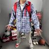 Korean-Japanese Plaid Shirt 2025: Unisex Trendy Loose Long-Sleeve Casual Jacket