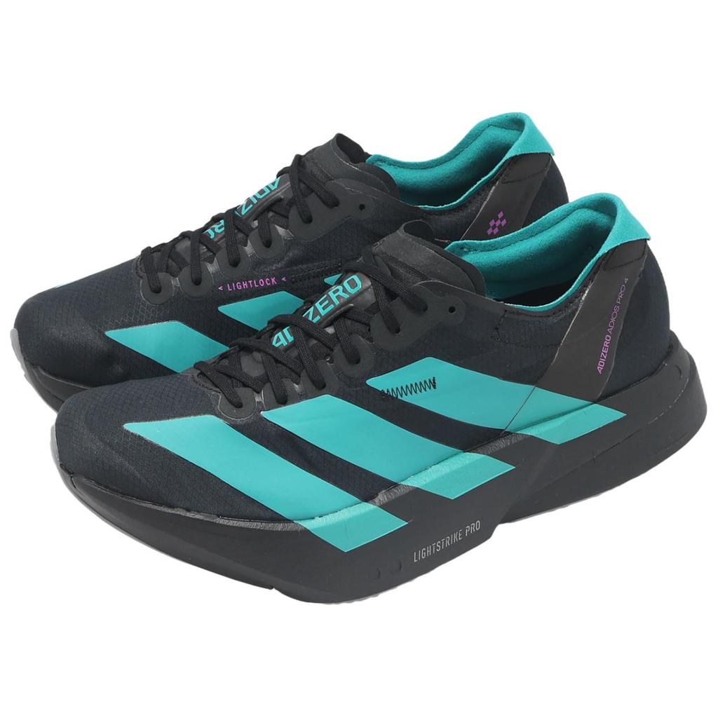 New Adidas Adizero Adios Pro 4 Abrasion Resistant Low Top Running Shoes Men's Black IH9693