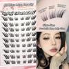 10 Rows Of Large Capacity Glue-Free False Eyelashes Single Cluster 10-12Mm C-Curled Natural Self-Adhesive False Eyelashes