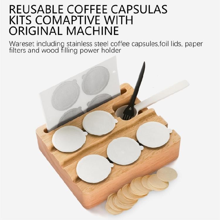 Capsula di Caffè Ricaricabile per Macchina da Caffè Espresso CitiZ D112 C112 C60 C60P Carta Filtro per Caffè Pressino in Alluminio Accessori