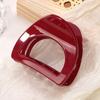 Elegant Geometric Large Ankola Red Hair Claws for Women Girls  New Year Barrettes Hairpins Hair Grab Shark Clip Accessories