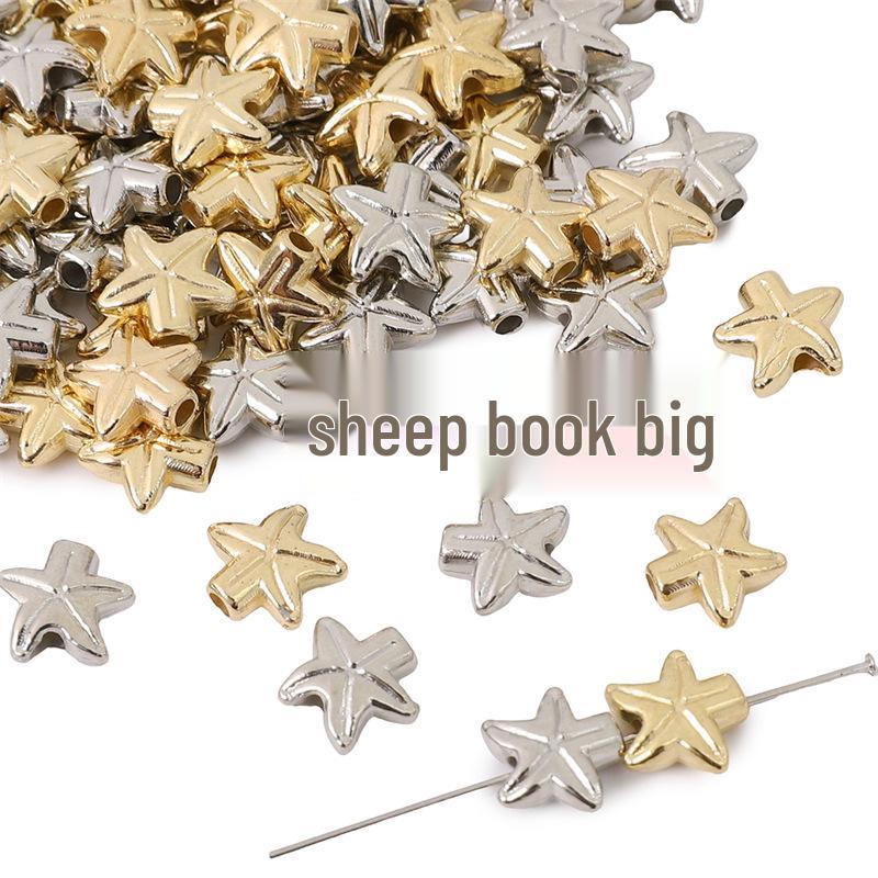 Fishtail Star Butterfly Blumen-Abstandshalterperlen - Schmuckzubehör für DIY Halsketten, Armbänder und Ohrringe