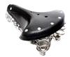 Saddle Showa Retro Practical Bicycle Vintage Reproduction Saddle Dust Cover Included (Black)