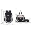 2024 Waterproof Teenage Bookbag 3pieces Fashion Girl Backpack Women Shoulder Bag Primary/High School Schoolbag Spine Guard Backpacks