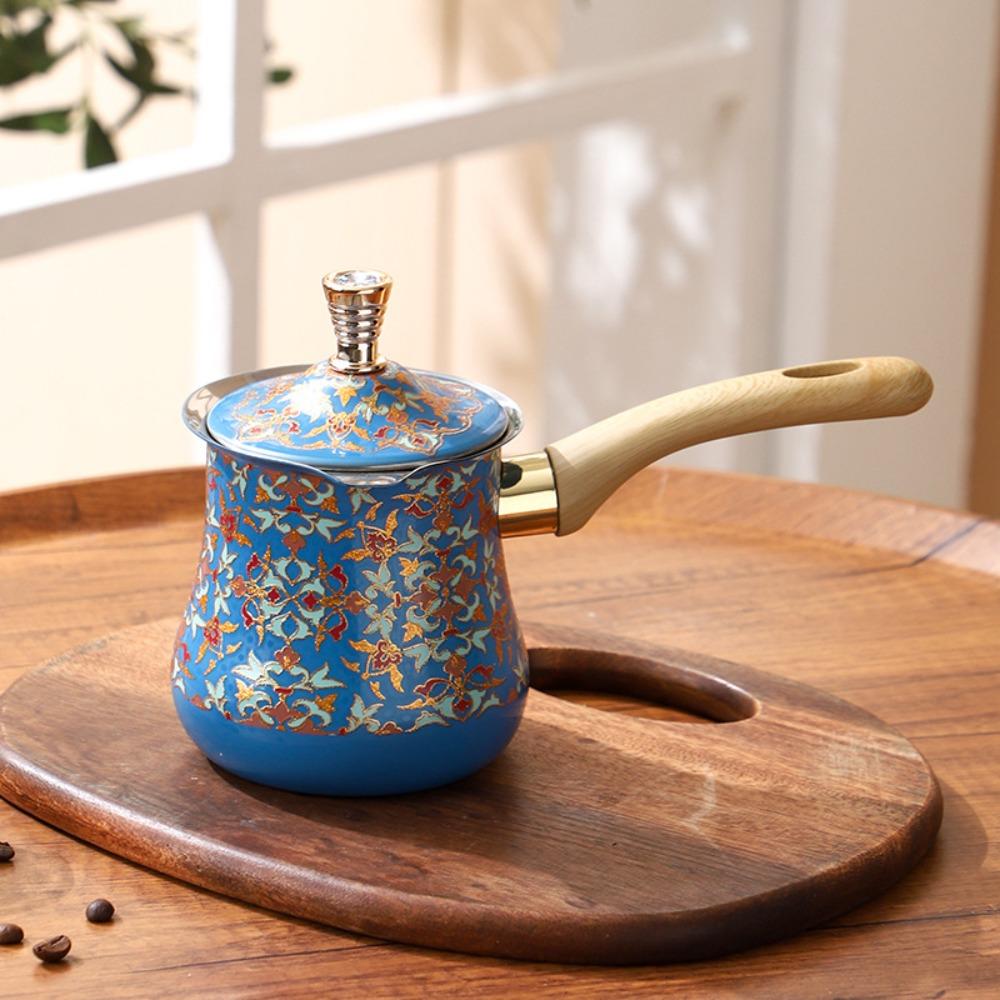 550ml Turkish Coffee Pot Stainless Steel Milk Pot Multifunctional Butter Melting Pot  Kitchen