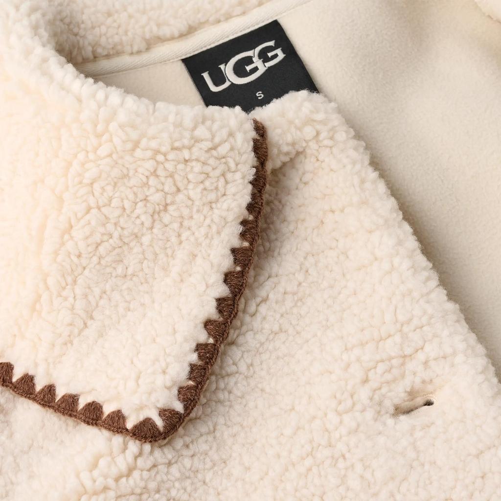 UGG Lapel Flared Trim Jacket Women jackets 1180637-CRM