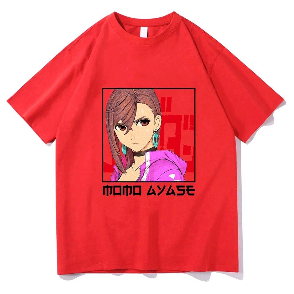 Dandadan Ayase Momo T-shirt DONNA Fantasy Kawaii/Carina T-shirt prevalenti 100% cotone T-shirt estive casual a maniche corte Cartone animato