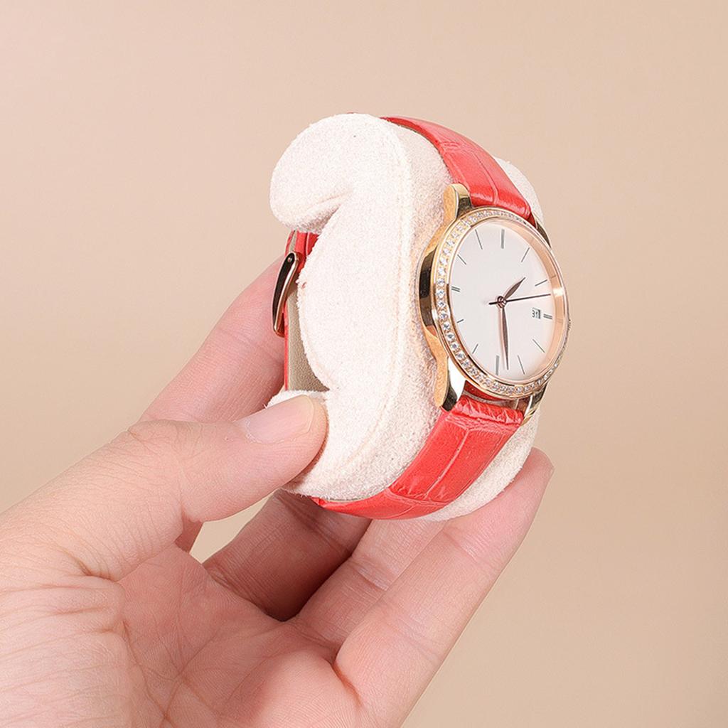 Soft Jewelry Display Cushion Sleek Deer Skin Cushion for Jewellery Display Watch Presentation Stand for Women Men