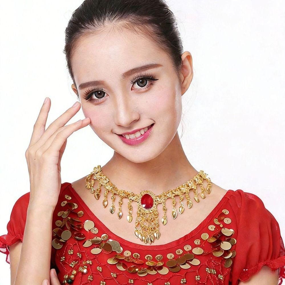 Sequins Trim Sequins Head Chain Indian Dance Design Belly Dance Headdress  For Dance Performances