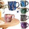 1 ST Meerkleurige Mineraal Kristal Koffiemok - Kleurrijke Kristallen Mokken Elegant Cadeau voor Thuis & Kantoor Ideaal voor Kerst