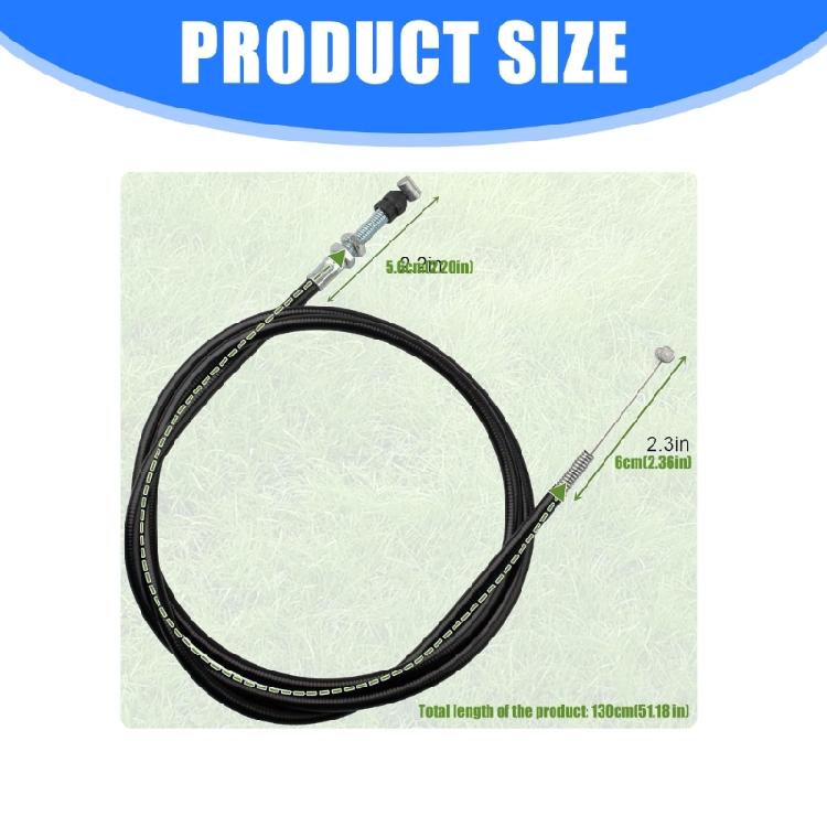 Heavy Steel Throttle Cable For HRX217, HRX217K1, HRX717K2, Lawn Equipment Superior Wear Resistance Metal Build