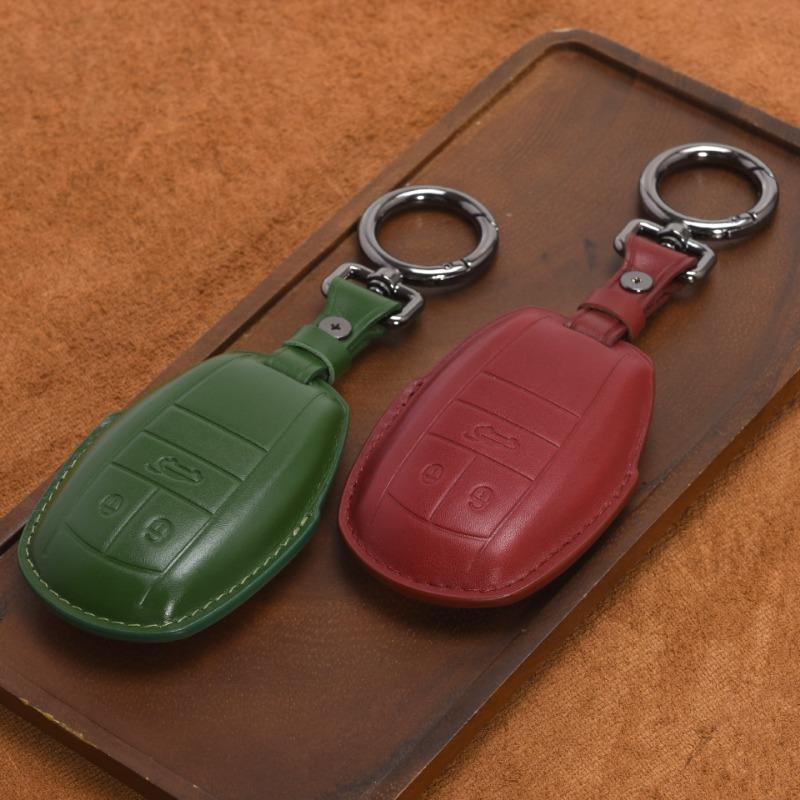 Leather Key Cover For Bentley Bentayga Suv Flying Spur, Continental Gt, Mulsanne Car Keychain Shell