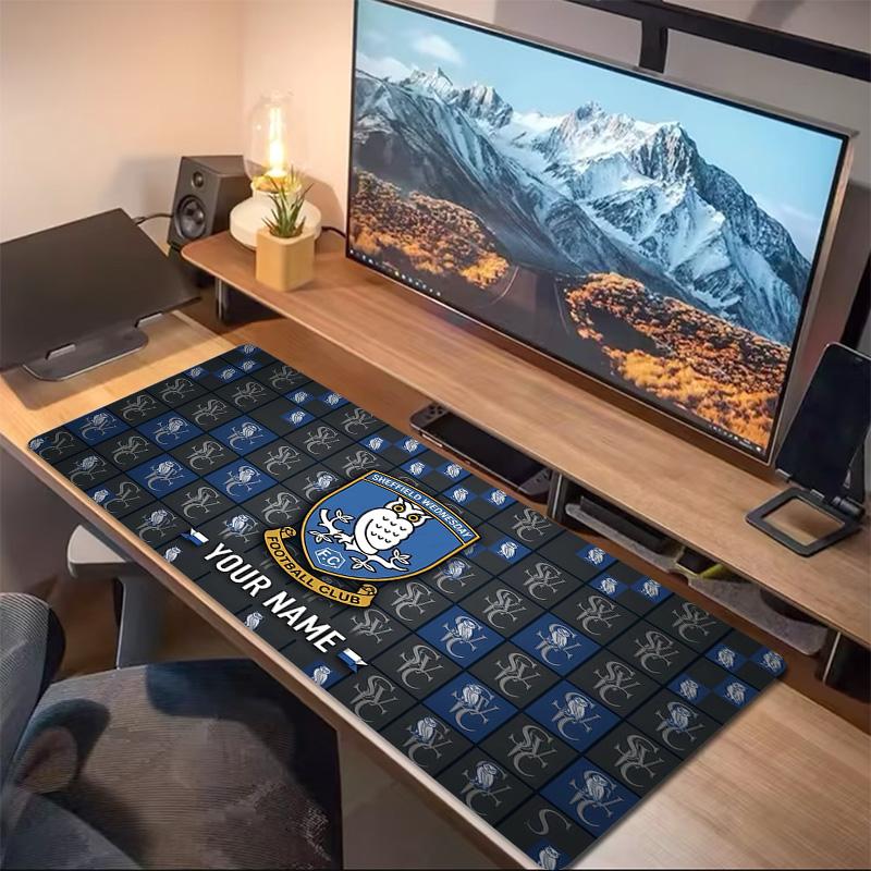 Sheffield Wednesday Football Club Print  Cushion Non-slip Laptop Tablet Big Mousepad XXL Mat Mini PC Playmat With Lock edge