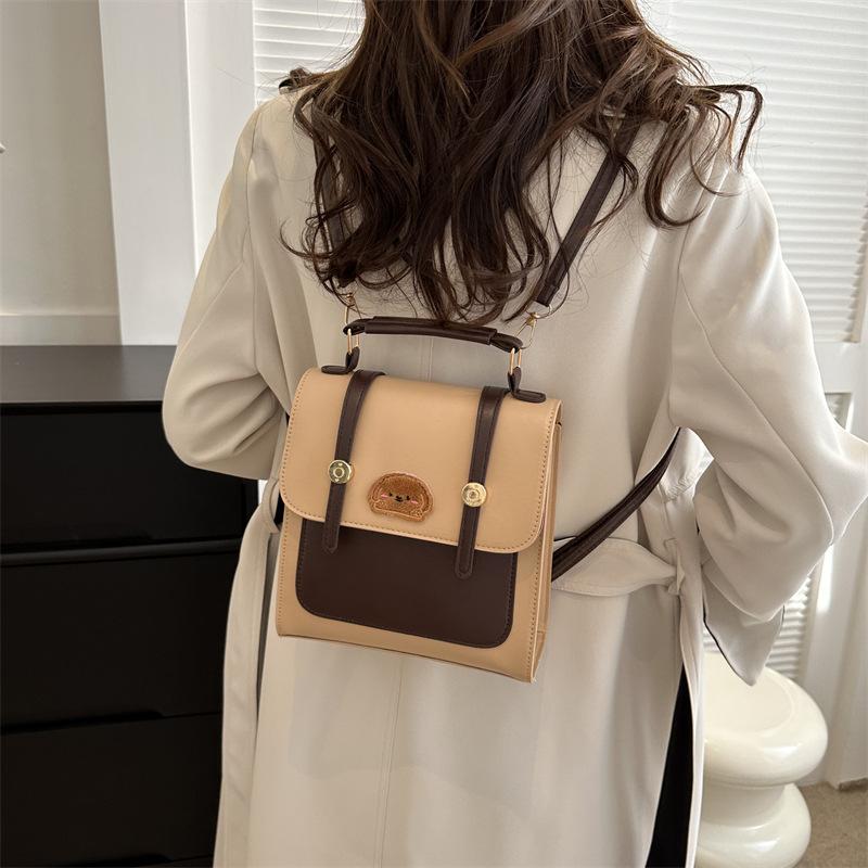 Retro Texture Fashion Bag Women's 2025 New Autumn and Winter Casual Commuting Backpack Niche Design Messenger Bag