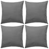 Vidaxl Cuscini da Esterno, 4 Pezzi, 45X45 Cm, Colore Grigio